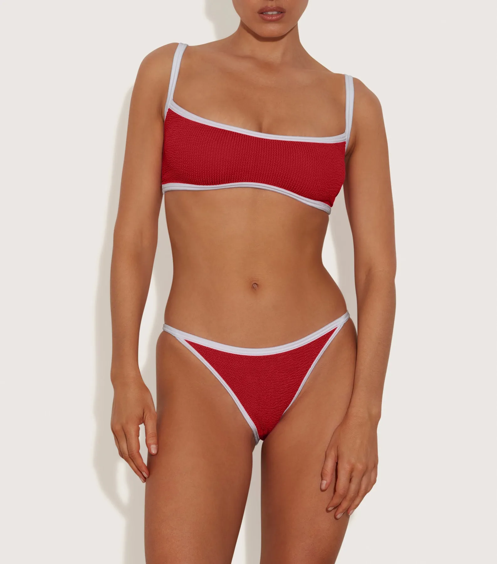 Tyler Bikini - Red/White sold by Hunza G