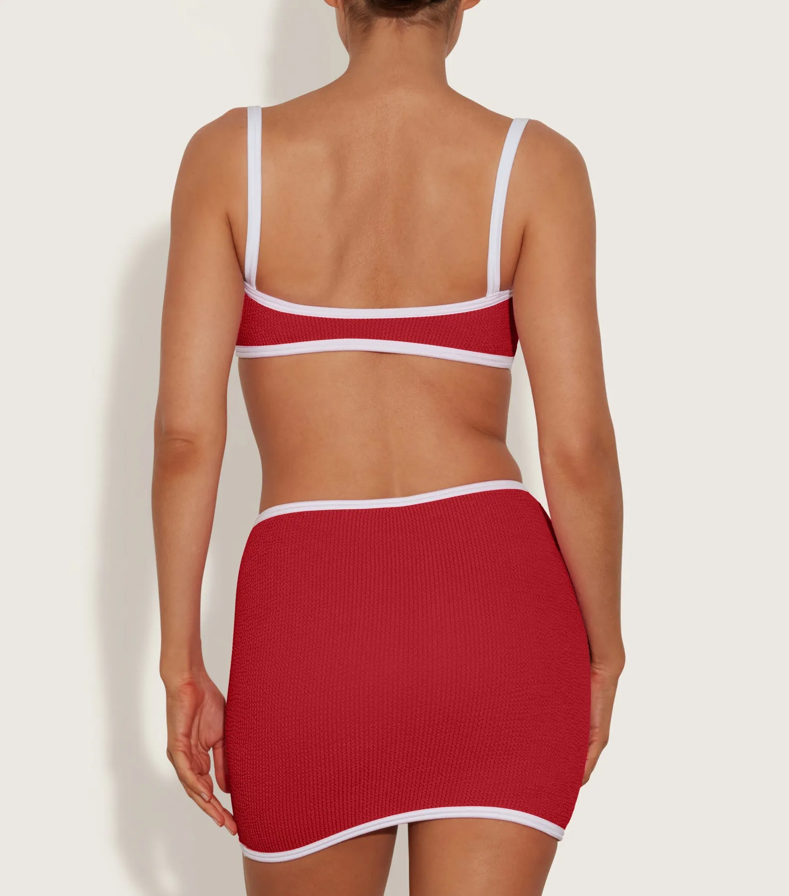 Mini Skirt/Tube Top - Red/White sold by Hunza G product image thumbnail 3
