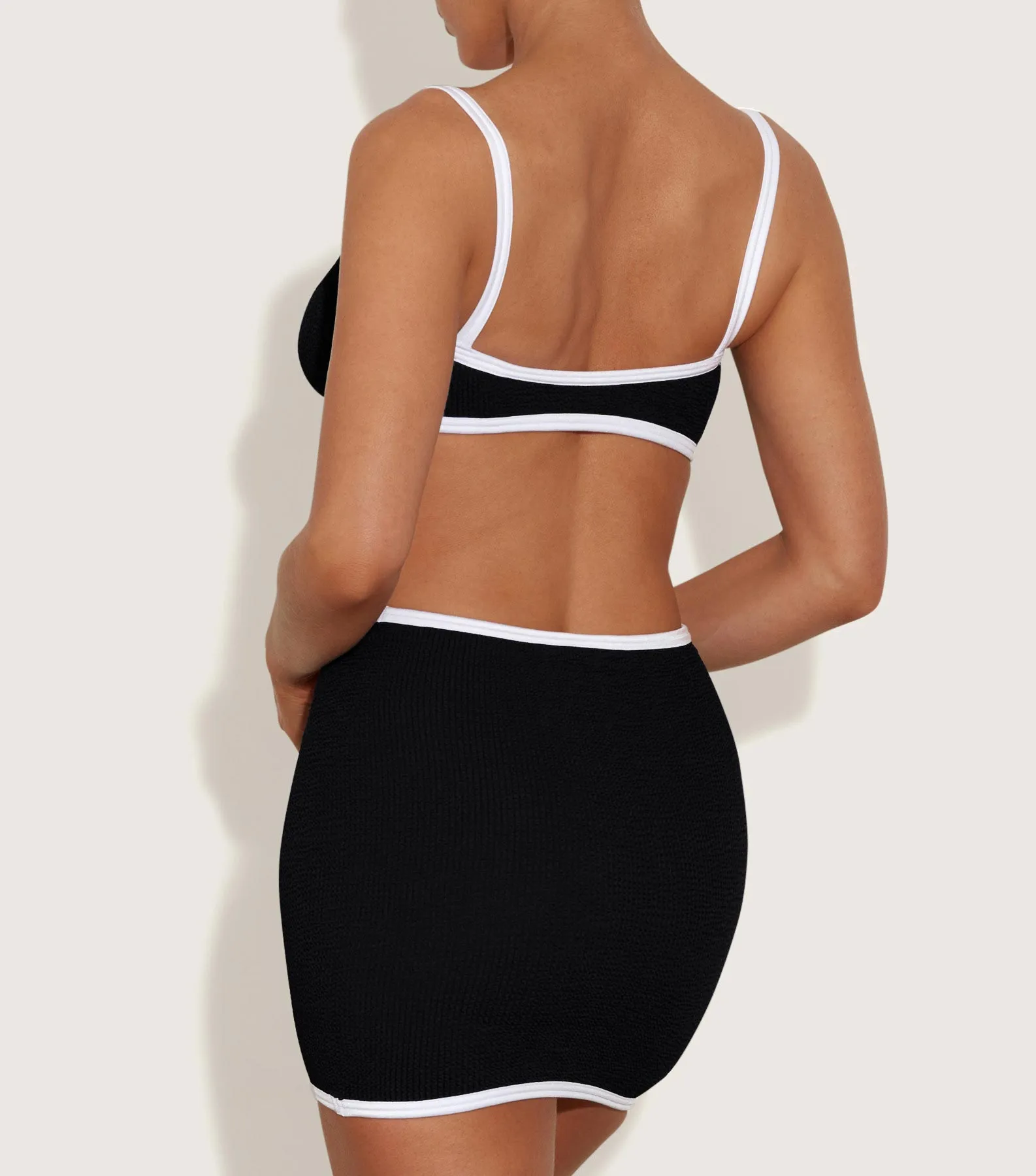 Swimskirt Bottom - Black/White sold by Hunza G product image thumbnail 4