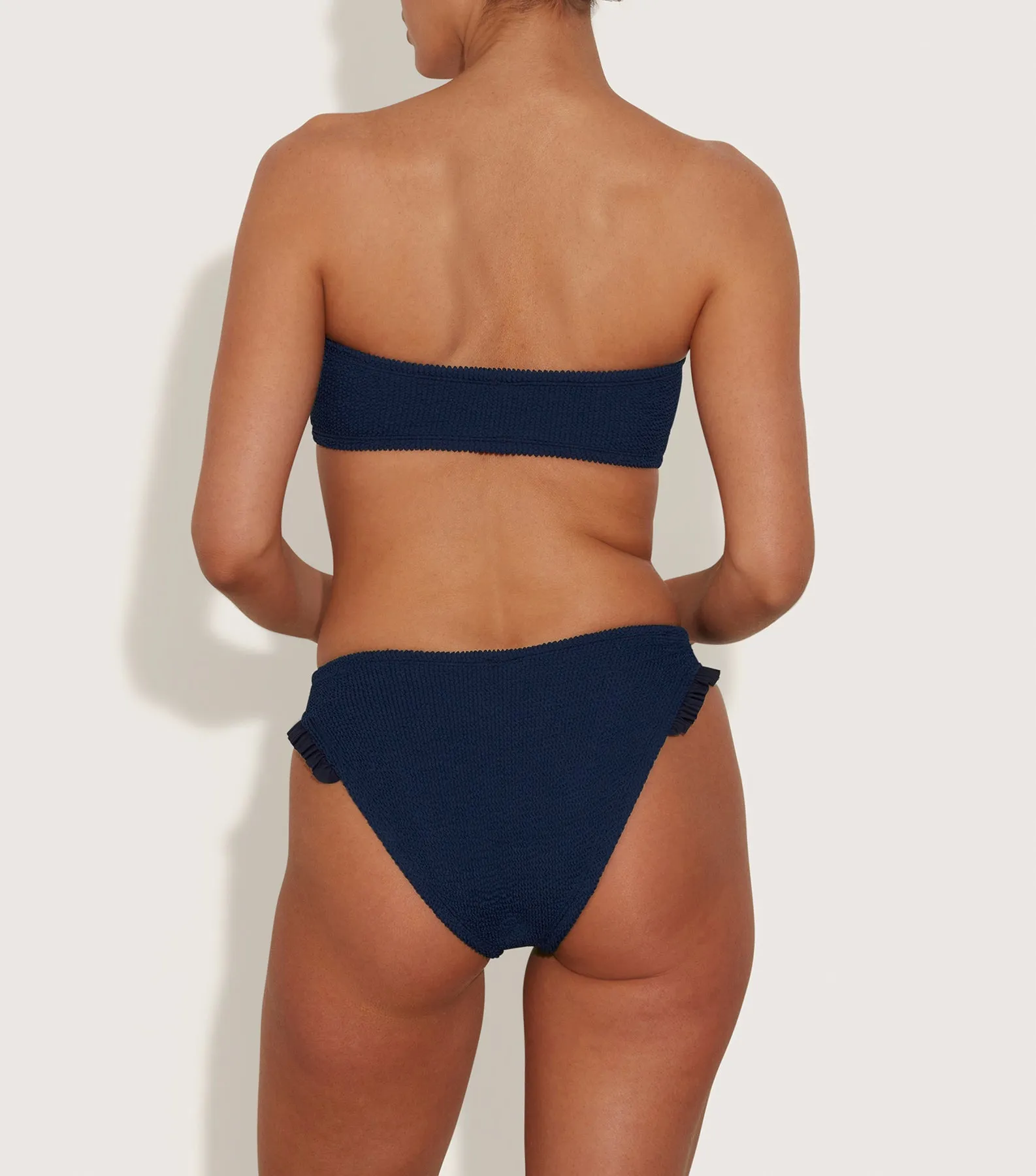 Tracey Frill Bikini - Navy sold by Hunza G product image thumbnail 4