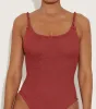 Camille Swim - Metallic Rosewood sold by Hunza G