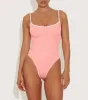 Pamela Swim Contrast - Peach/White sold by Hunza G