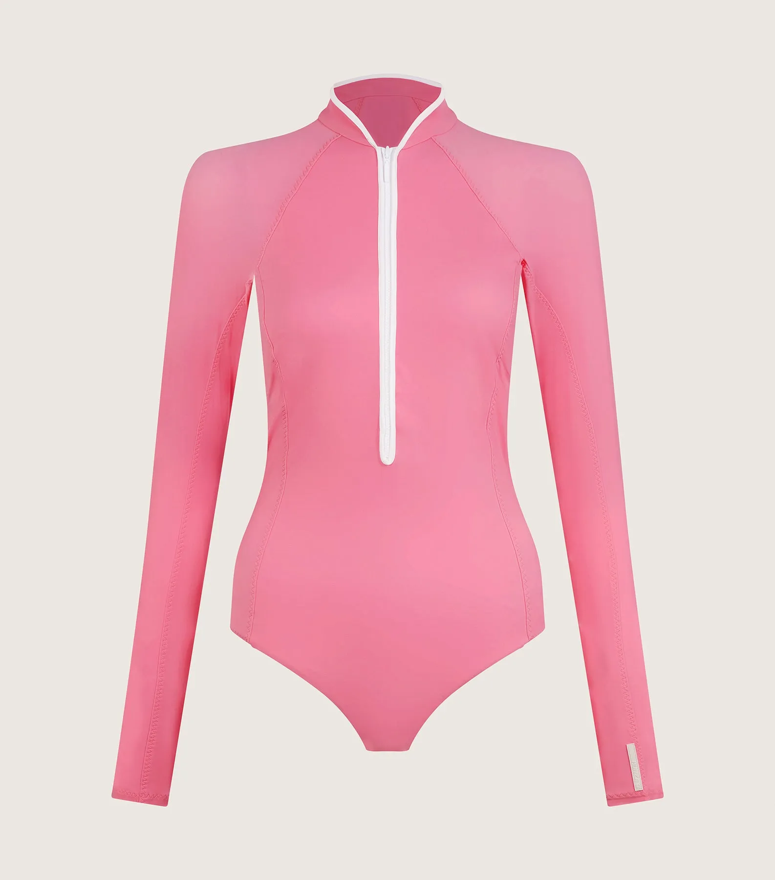 Tyra UPF 50+ Swim - Bubblegum/White sold by Hunza G