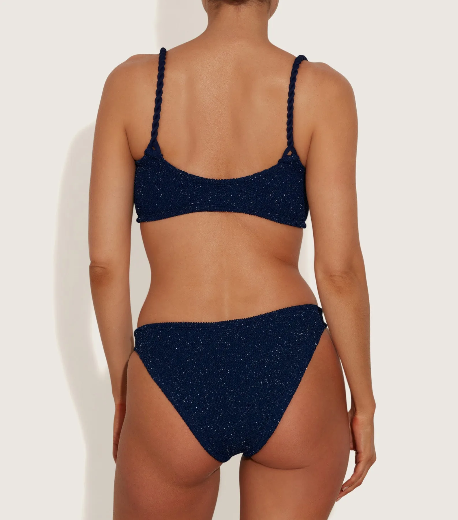 Phoebe Bikini - Navy/Silver sold by Hunza G product image thumbnail 3