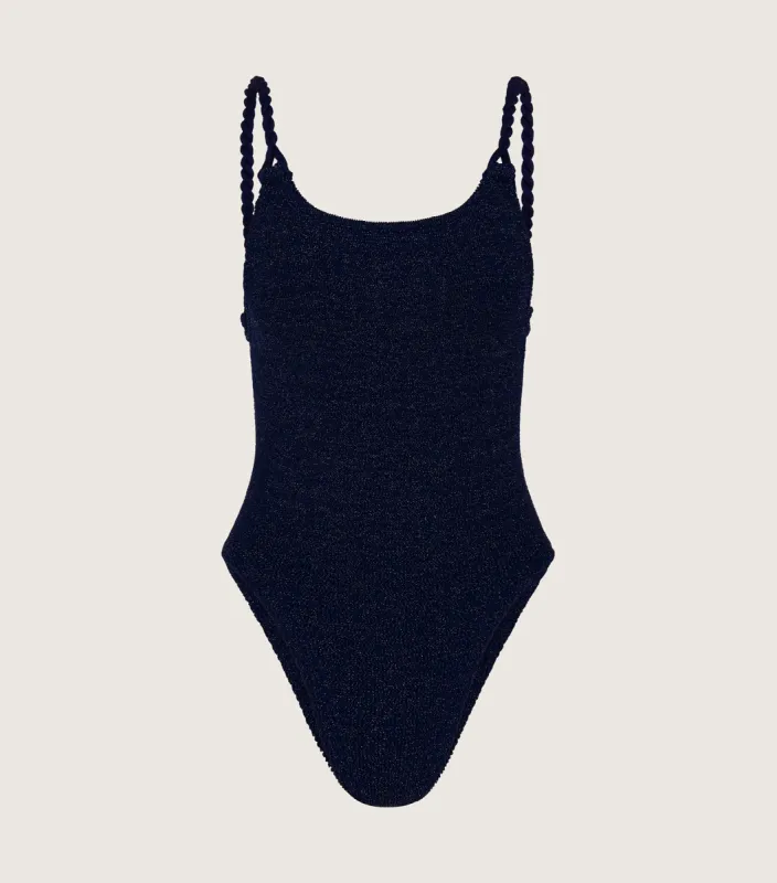 Camille Swim - Navy/Silver sold by Hunza G