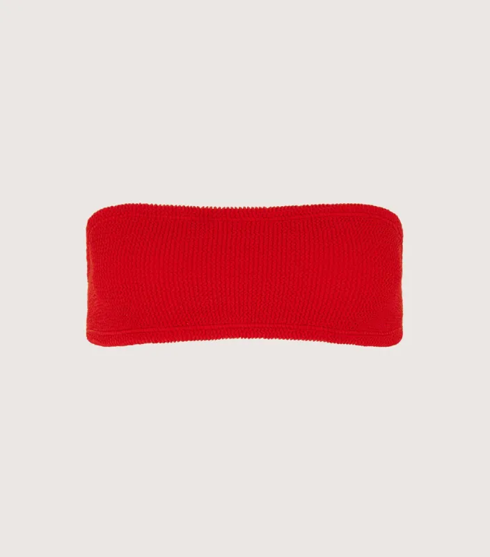 Bandeau Bikini Top - Red sold by Hunza G