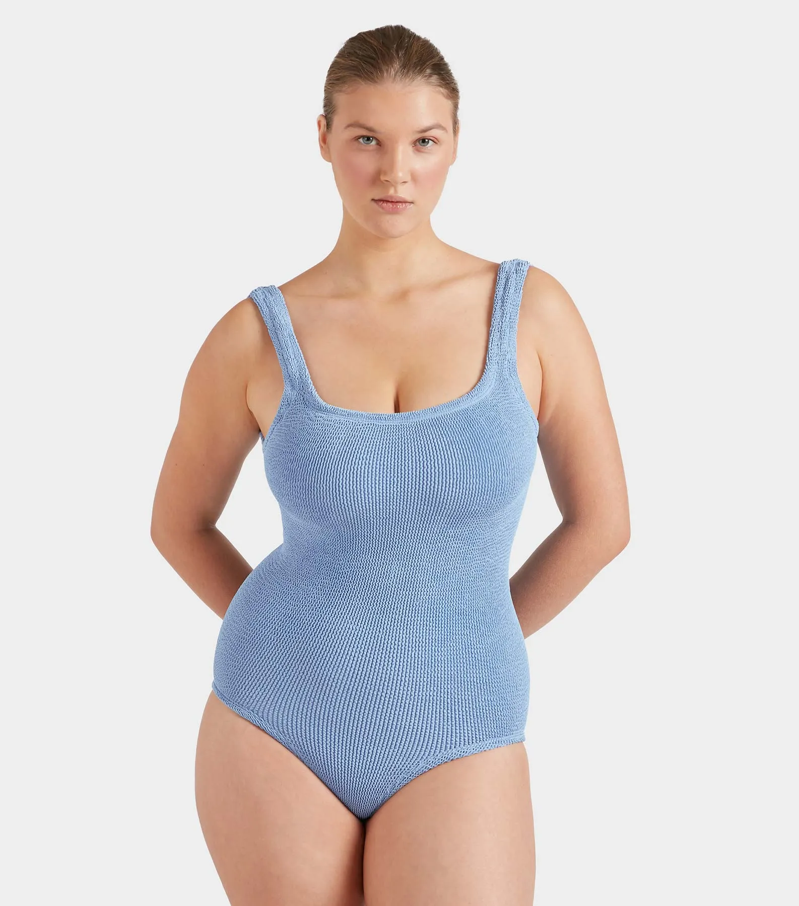 Coverage Square Neck Swim - Cornflower sold by Hunza G product image thumbnail 3
