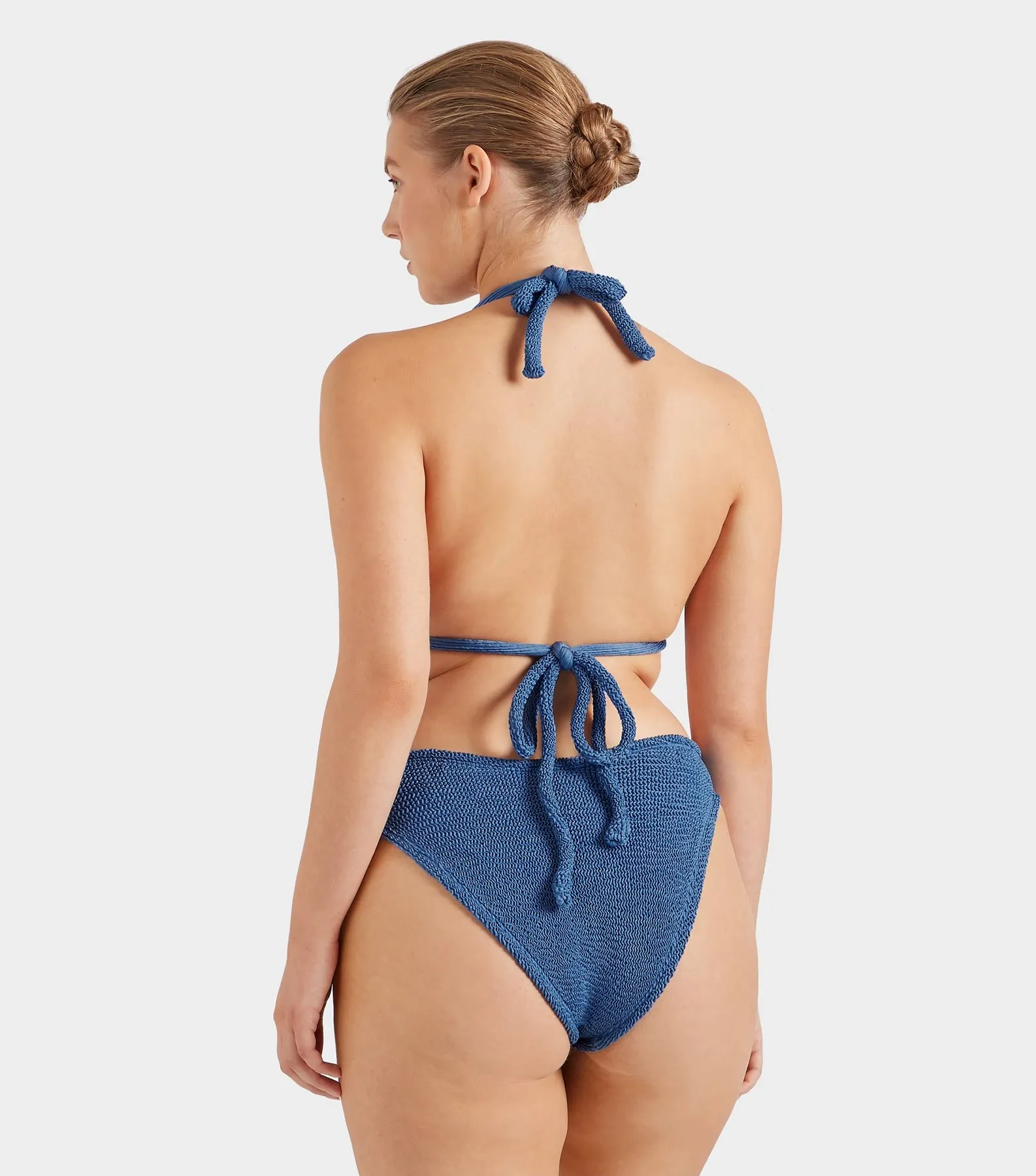 Coverage Tammy Bikini - Metallic Denim sold by Hunza G product image thumbnail 4