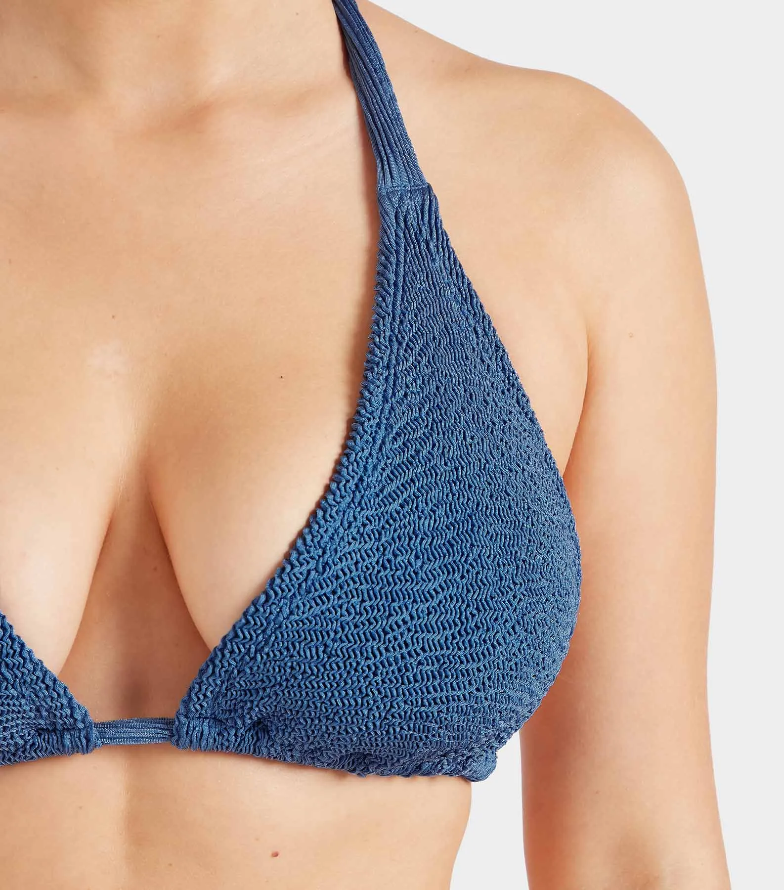 Coverage Tammy Bikini - Metallic Denim sold by Hunza G product image thumbnail 5