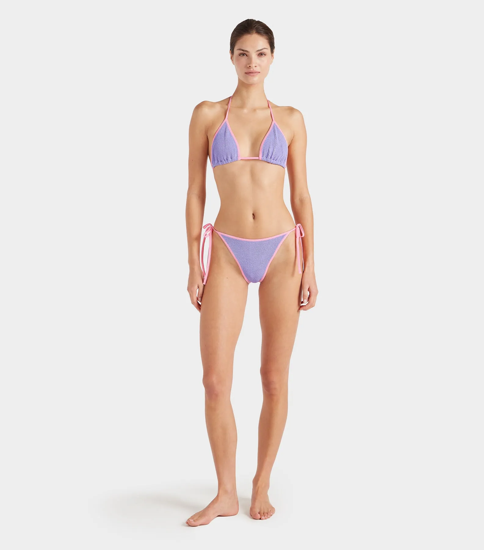 Gina Bikini Contrast - Lilac/Bubblegum sold by Hunza G product image thumbnail 2