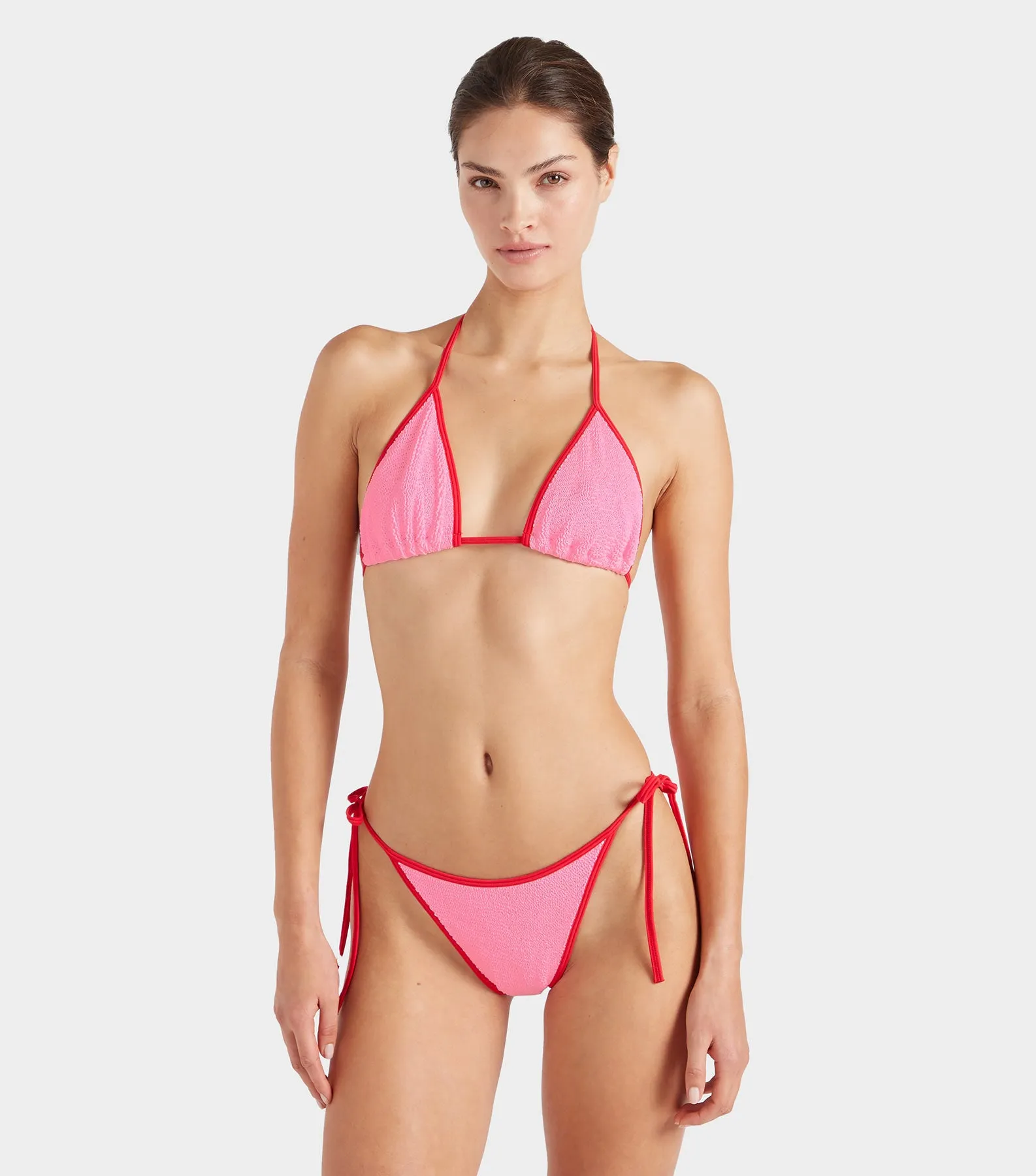 Gina Bikini Contrast - Bubblegum/Red sold by Hunza G product image thumbnail 2