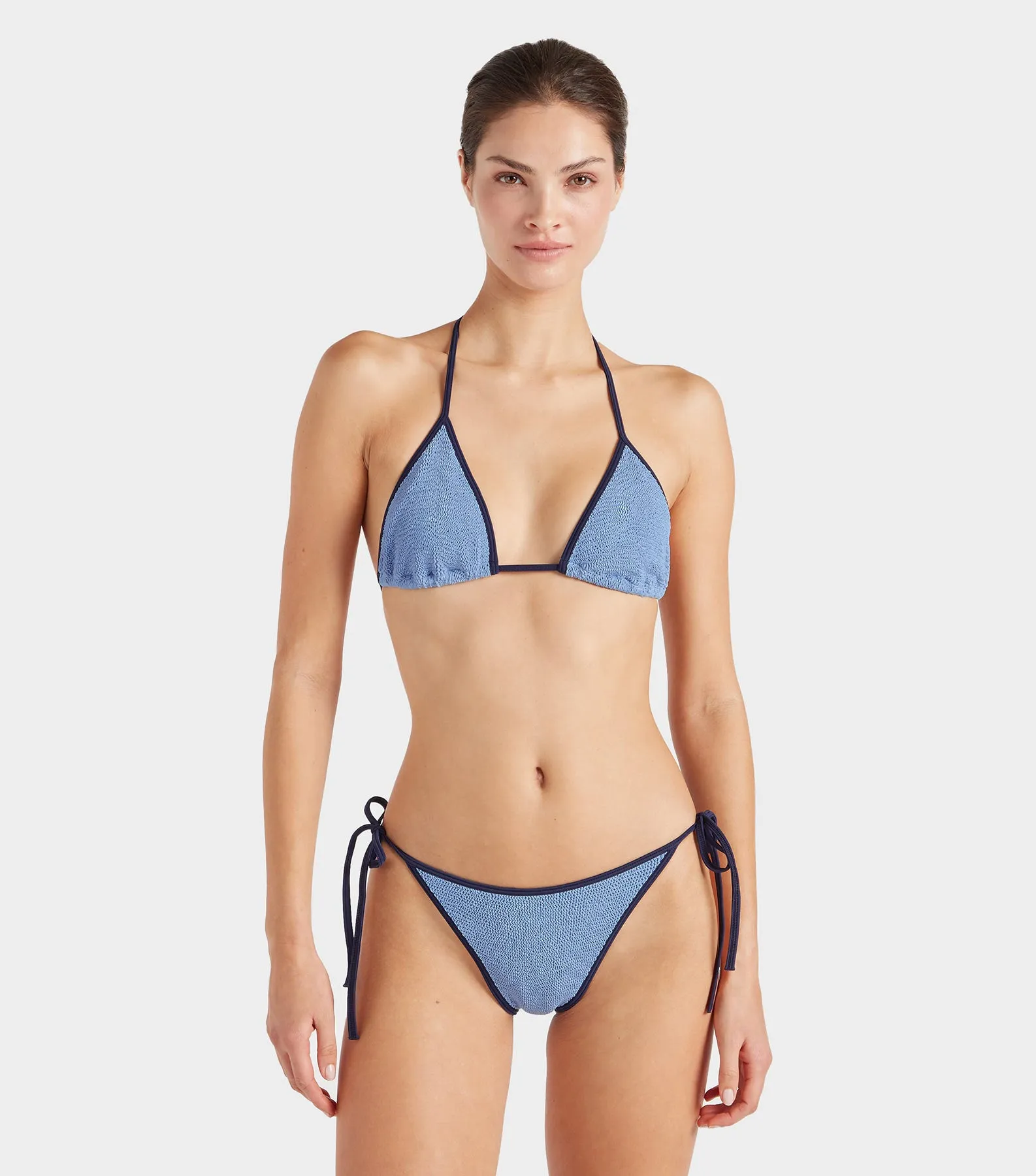 Gina Bikini Contrast - Cornflower/Navy sold by Hunza G product image thumbnail 3