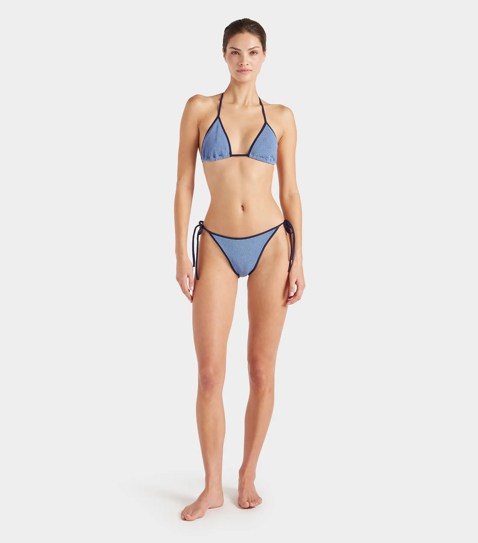 Gina Bikini Contrast - Cornflower/Navy sold by Hunza G product image thumbnail 2