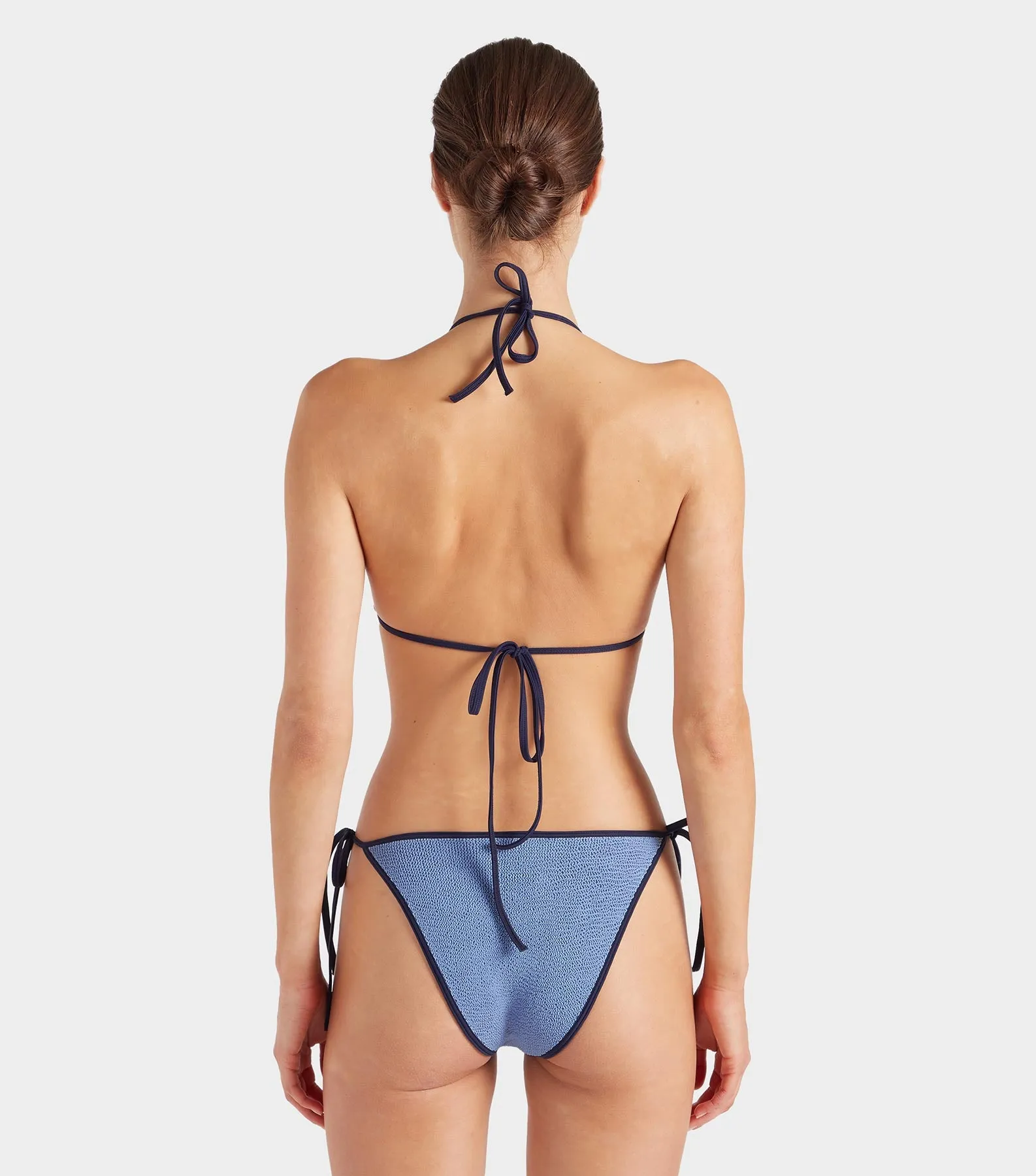 Gina Bikini Contrast - Cornflower/Navy sold by Hunza G product image thumbnail 4