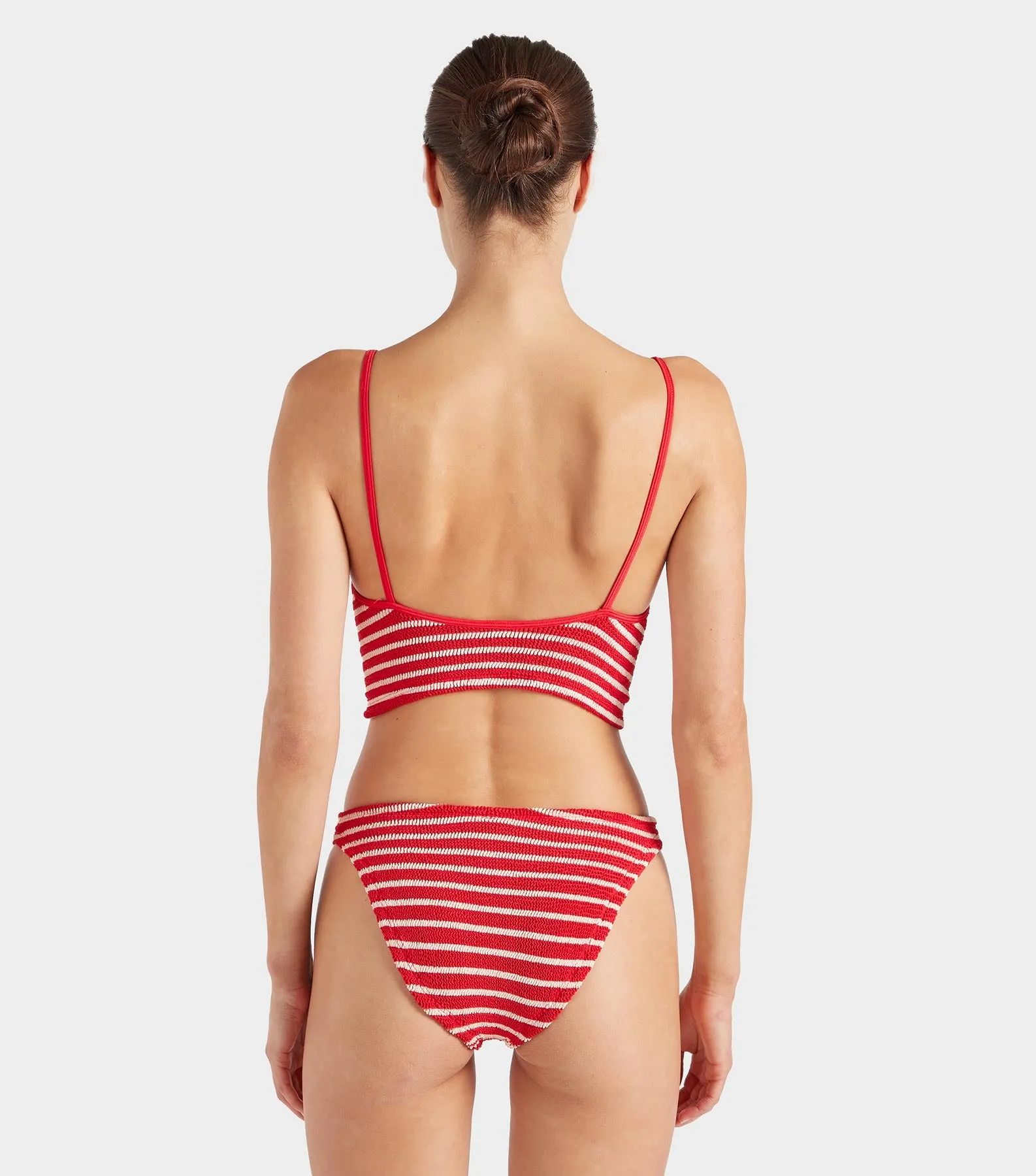 Strap Bikini - Red/White Stripe sold by Hunza G product image thumbnail 4