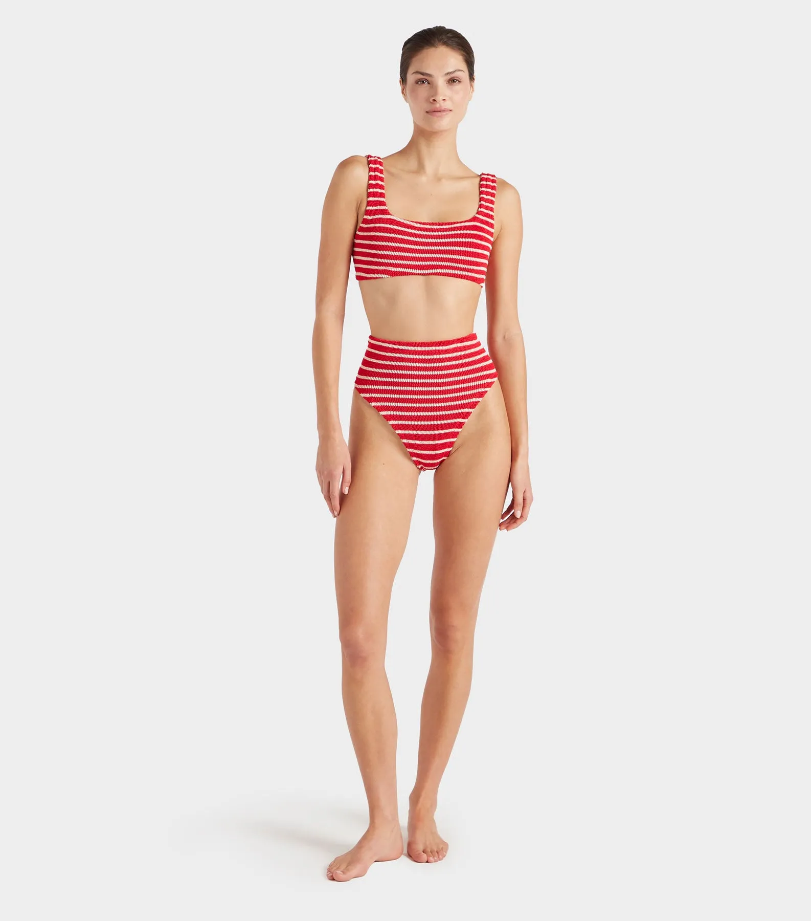 Patricia Bikini - Red/White Stripe sold by Hunza G product image thumbnail 2