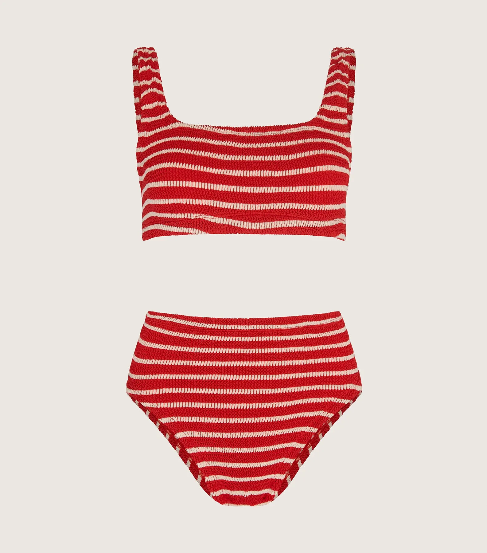 Patricia Bikini - Red/White Stripe sold by Hunza G