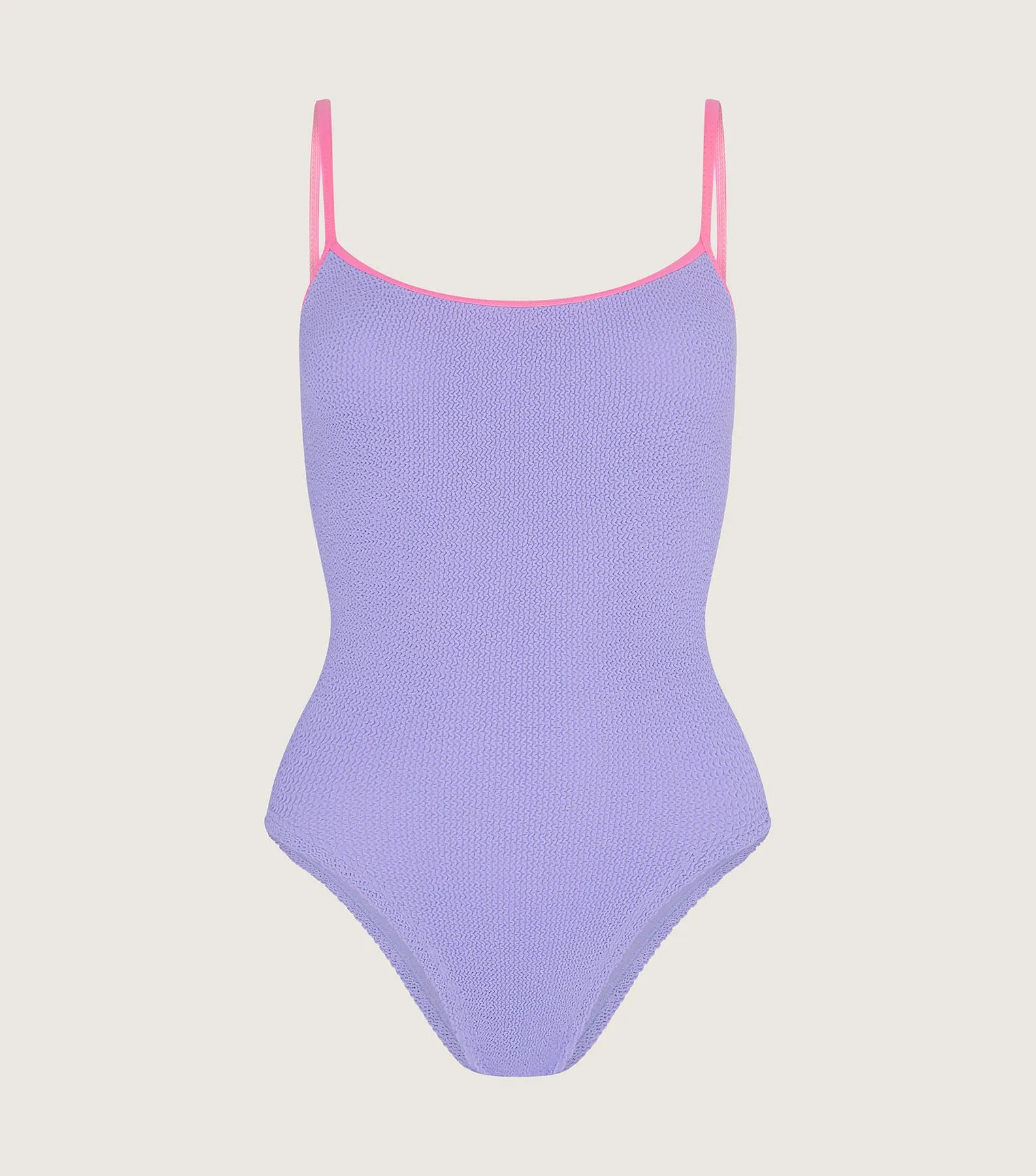 Pamela Swim Contrast - Lilac/Bubblegum sold by Hunza G