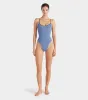 Pamela Swim Contrast - Cornflower/Navy sold by Hunza G