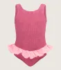 Kids Duo Denise Swim (Ages 7 to 12) - Candy Pink/Bubblegum sold by Hunza G