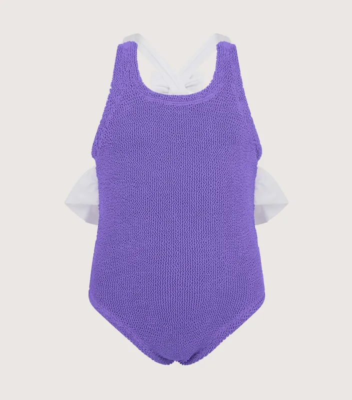 Kids Lara Swim (Ages 7 to 12) - Lilac sold by Hunza G