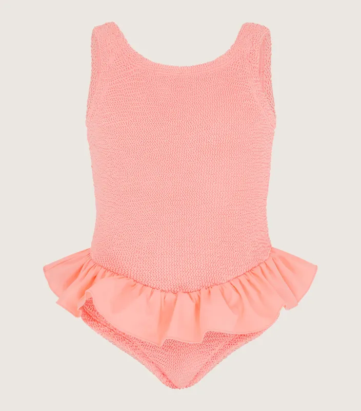 Kids Denise Swim (Ages 7 to 12) - Metallic Peach sold by Hunza G