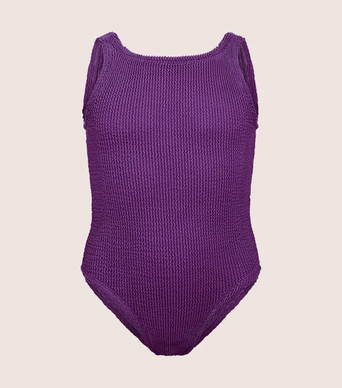 Baby Classic Swim - Metallic Purple Magic sold by Hunza G