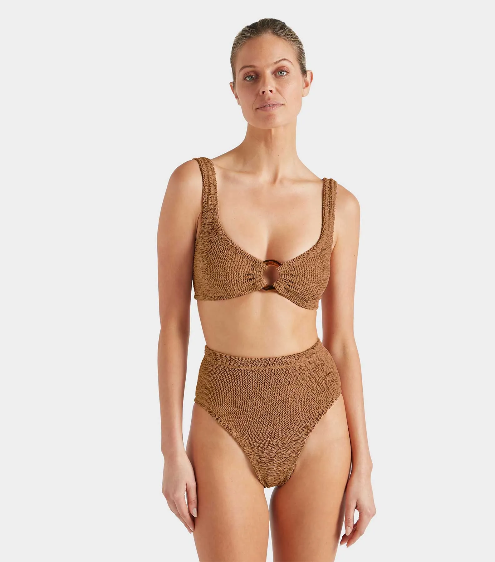 Nadine Bikini - Metallic Cocoa sold by Hunza G product image thumbnail 2
