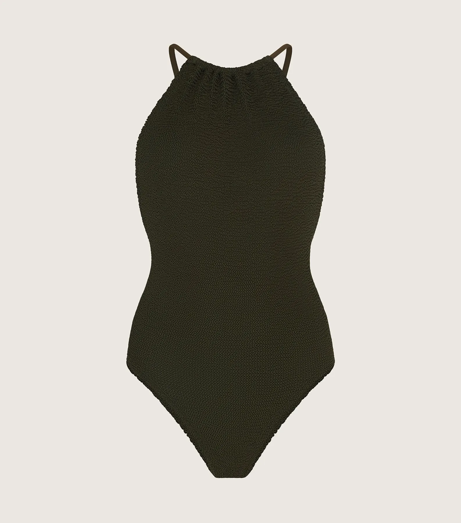 Portia Swim - Metallic Khaki sold by Hunza G