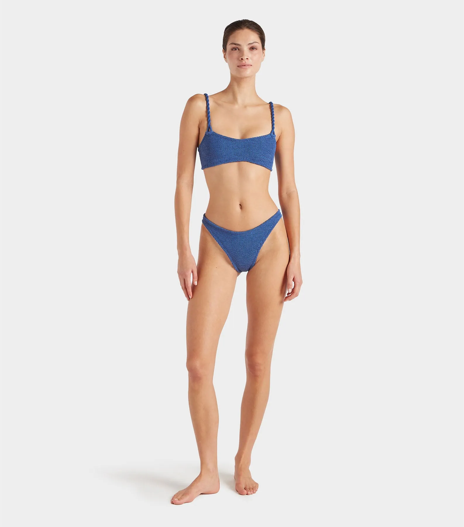 Phoebe Bikini - Metallic Denim sold by Hunza G product image thumbnail 2