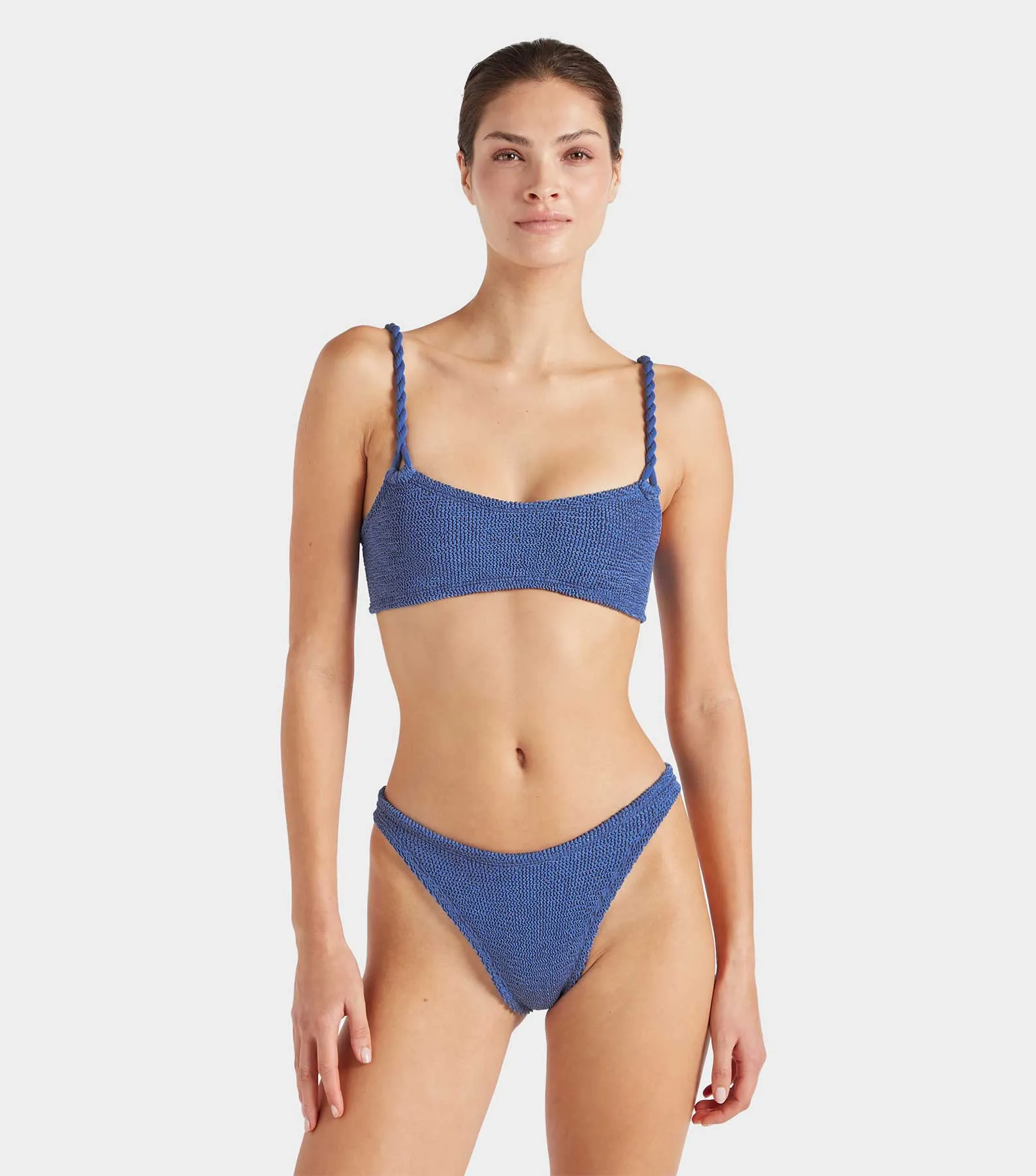 Phoebe Bikini - Metallic Denim sold by Hunza G product image thumbnail 3