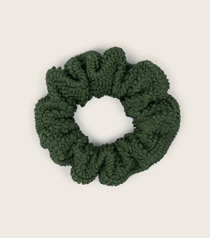 Scrunchie  - Metallic Khaki made by Hunza G