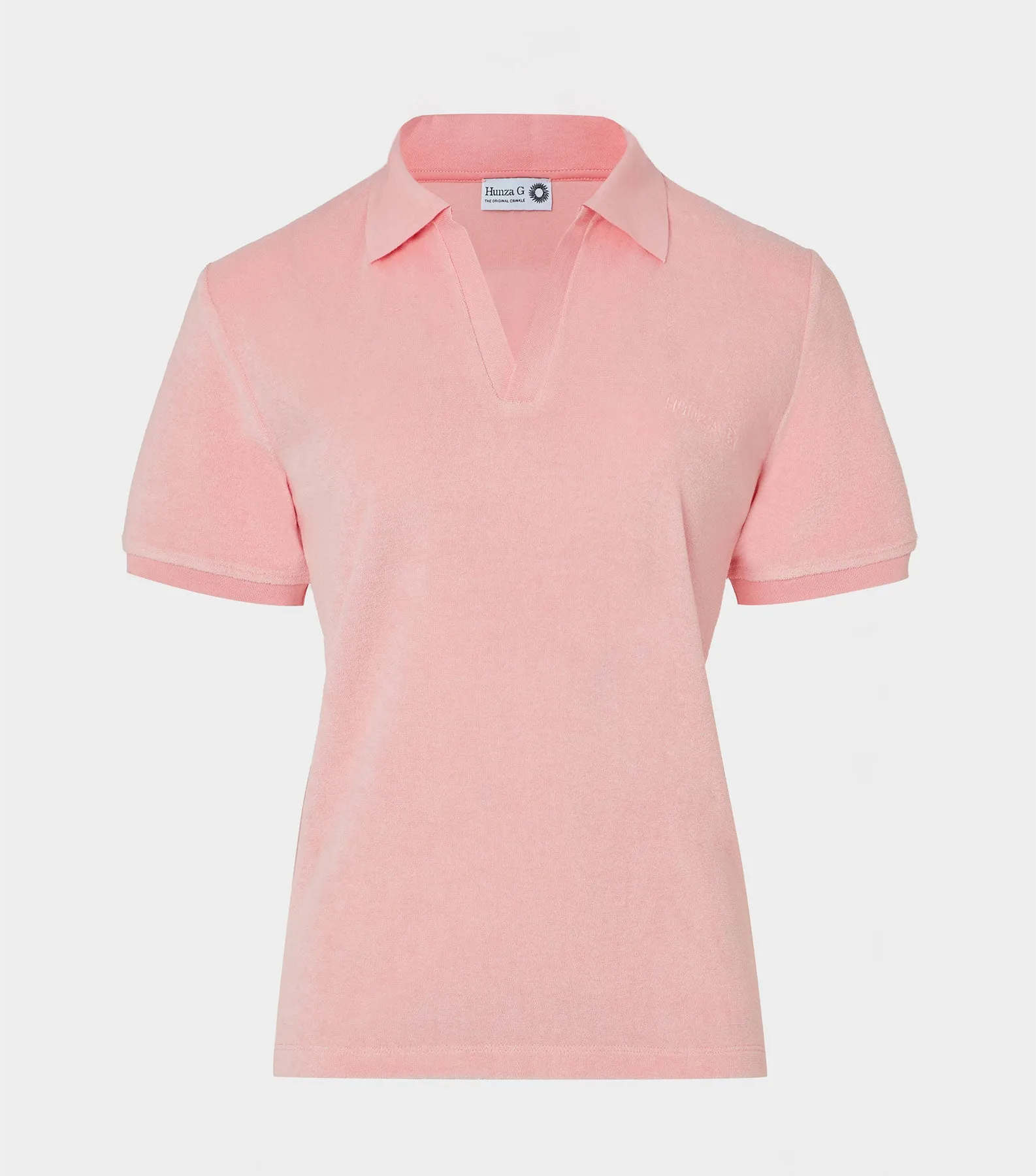 Terry Towelling Polo - Pink sold by Hunza G