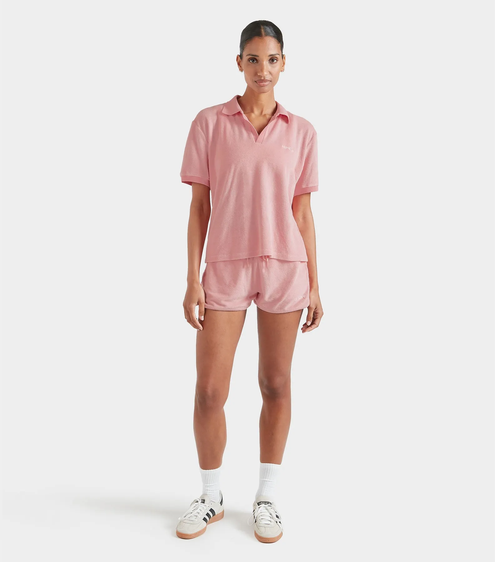 Terry Towelling Polo - Pink sold by Hunza G product image thumbnail 5