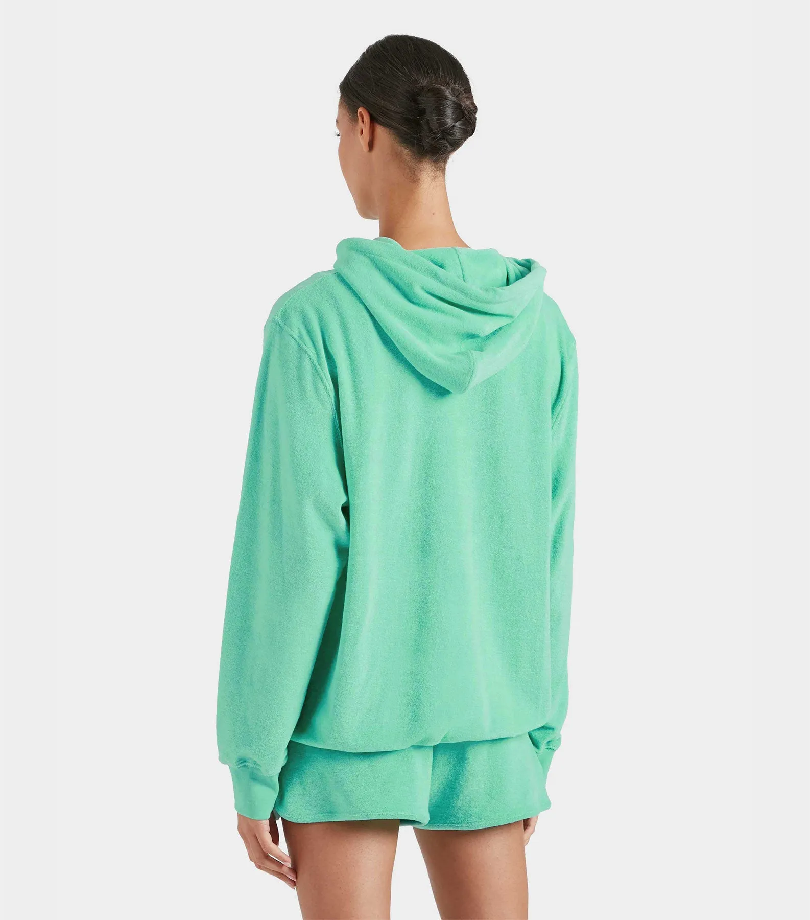 Terry Towelling Hoodie - Mint sold by Hunza G product image thumbnail 3