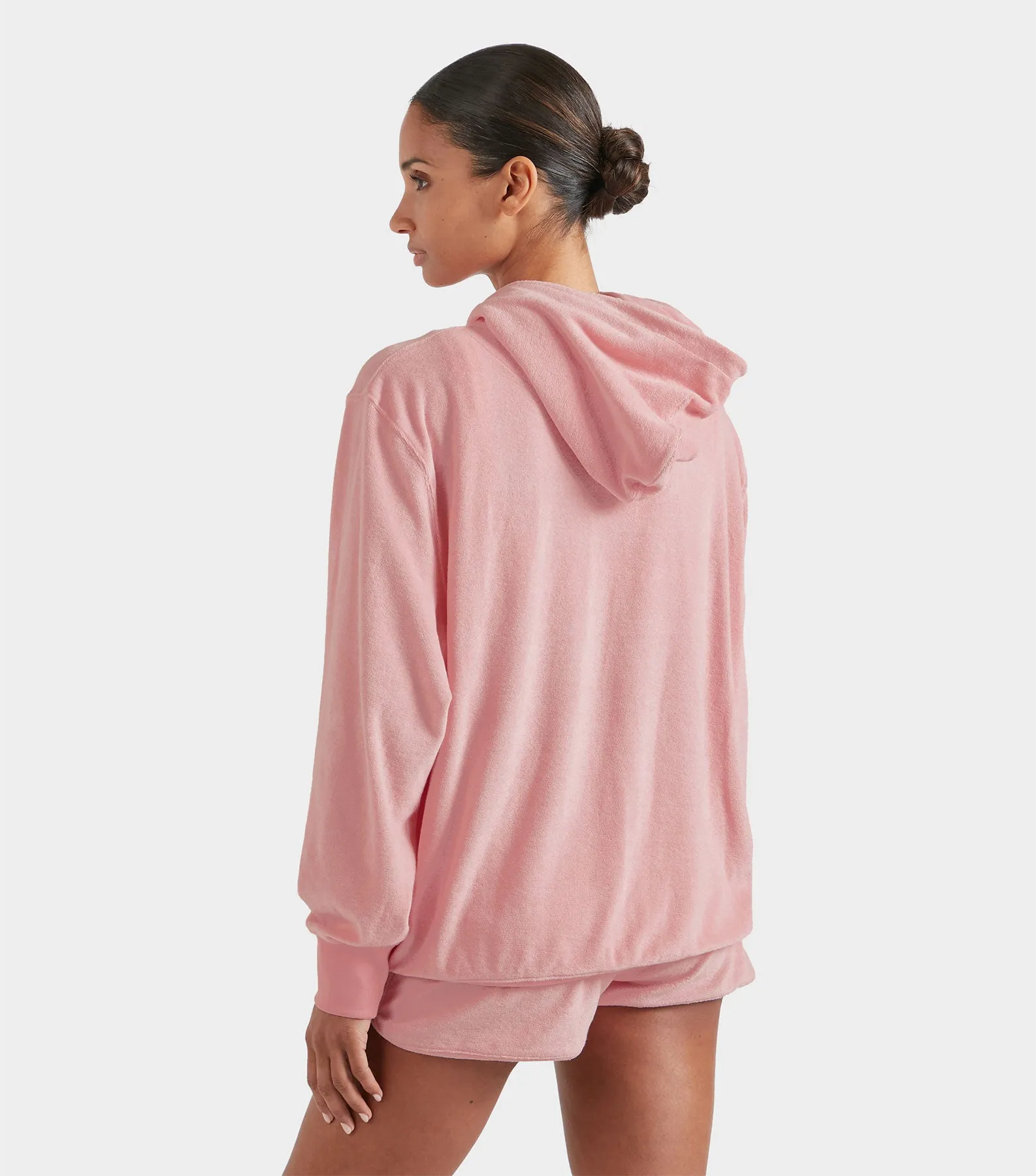 Terry Towelling Hoodie - Pink sold by Hunza G product image thumbnail 3