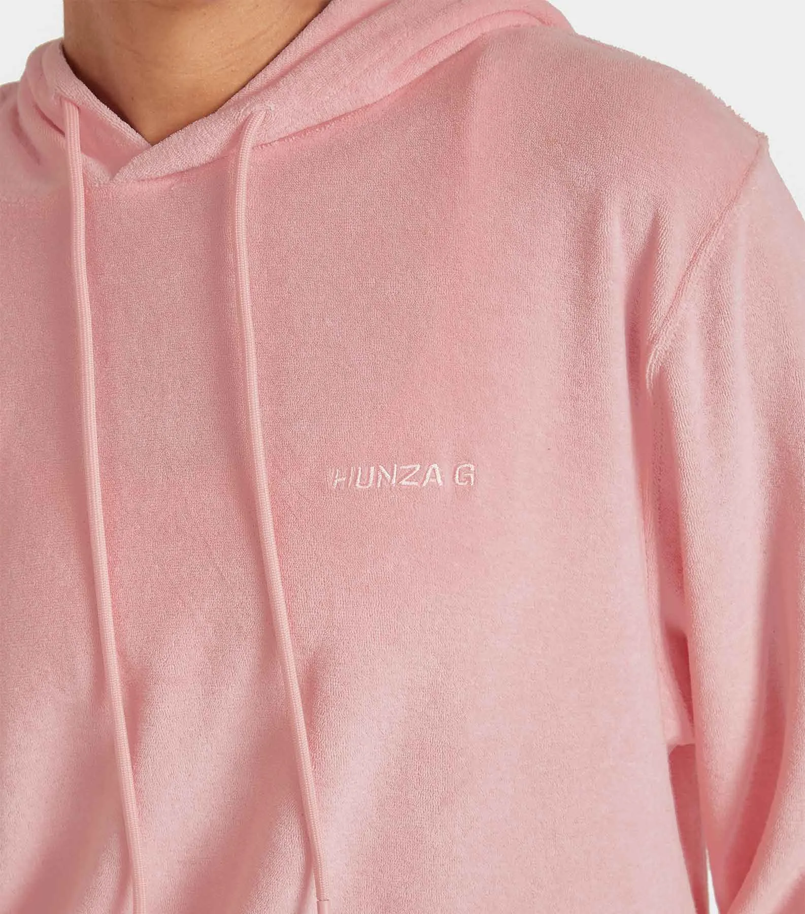 Terry Towelling Hoodie - Pink sold by Hunza G product image thumbnail 5