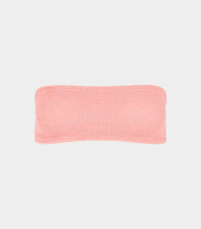 Bandeau Bikini Top - Peach sold by Hunza G