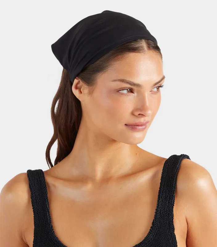 UPF 50+ Headscarf - Black made by Hunza G