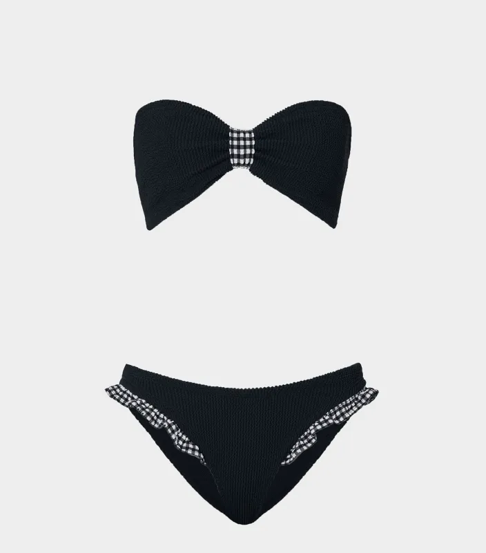 Jean Bikini - Black Gingham sold by Hunza G