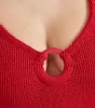 Celine Swim With Tonal Hoops - Red sold by Hunza G