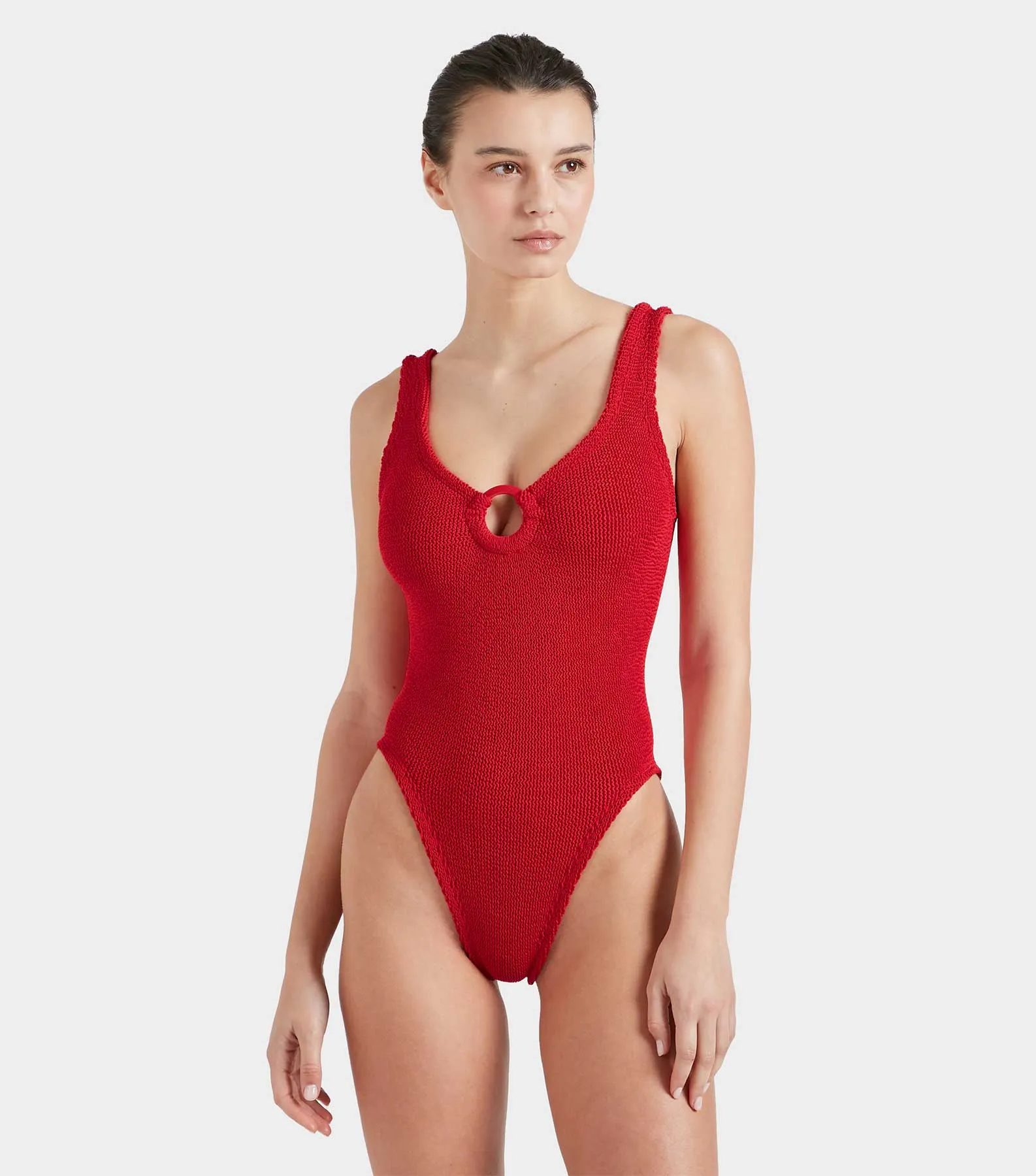 Celine Swim With Tonal Hoops - Red sold by Hunza G product image thumbnail 2