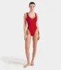 Celine Swim With Tonal Hoops - Red sold by Hunza G