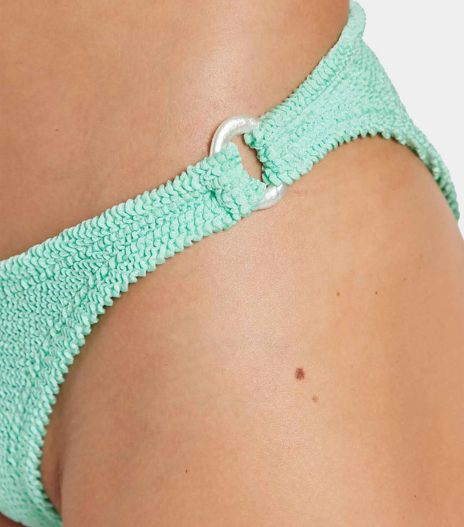 Misty Bikini With Pearly Hoop - Metallic Mint sold by Hunza G product image thumbnail 5