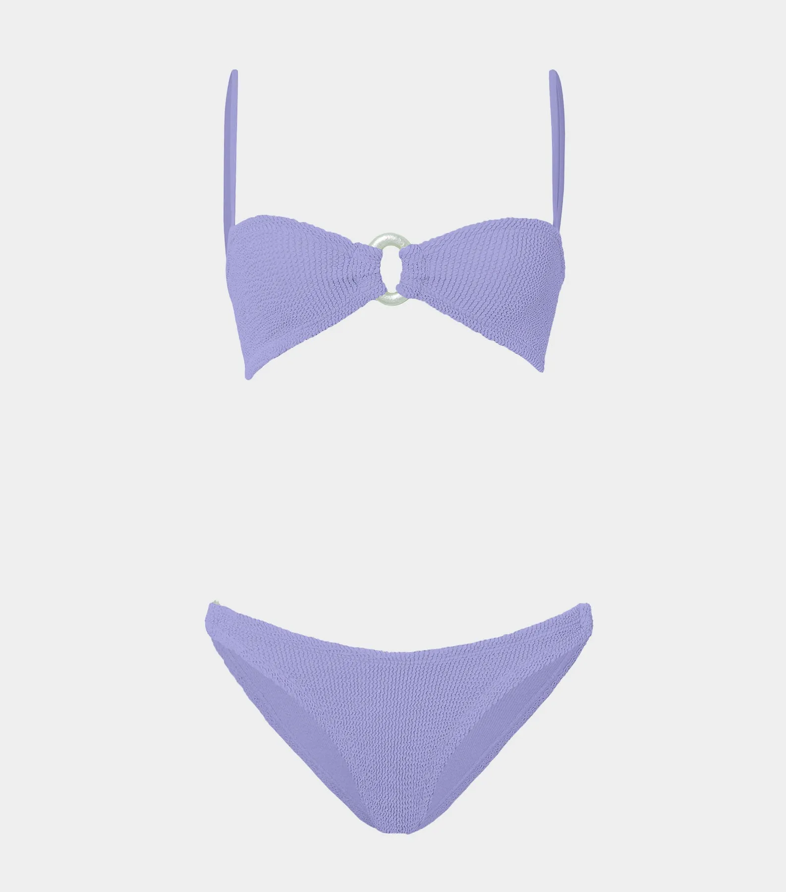 Misty Bikini With Pearly Hoop - Lilac sold by Hunza G