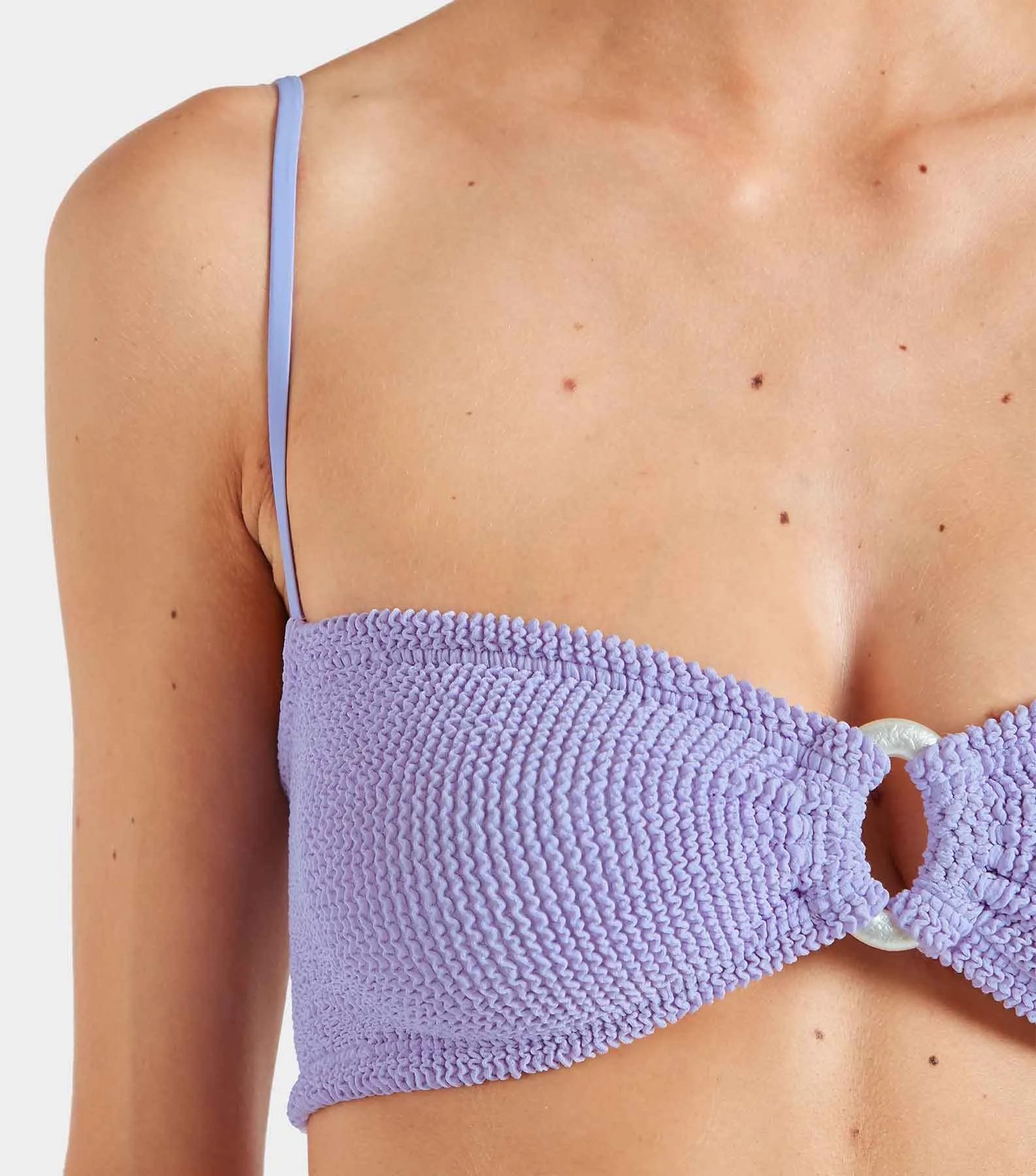 Misty Bikini With Pearly Hoop - Lilac sold by Hunza G product image thumbnail 5