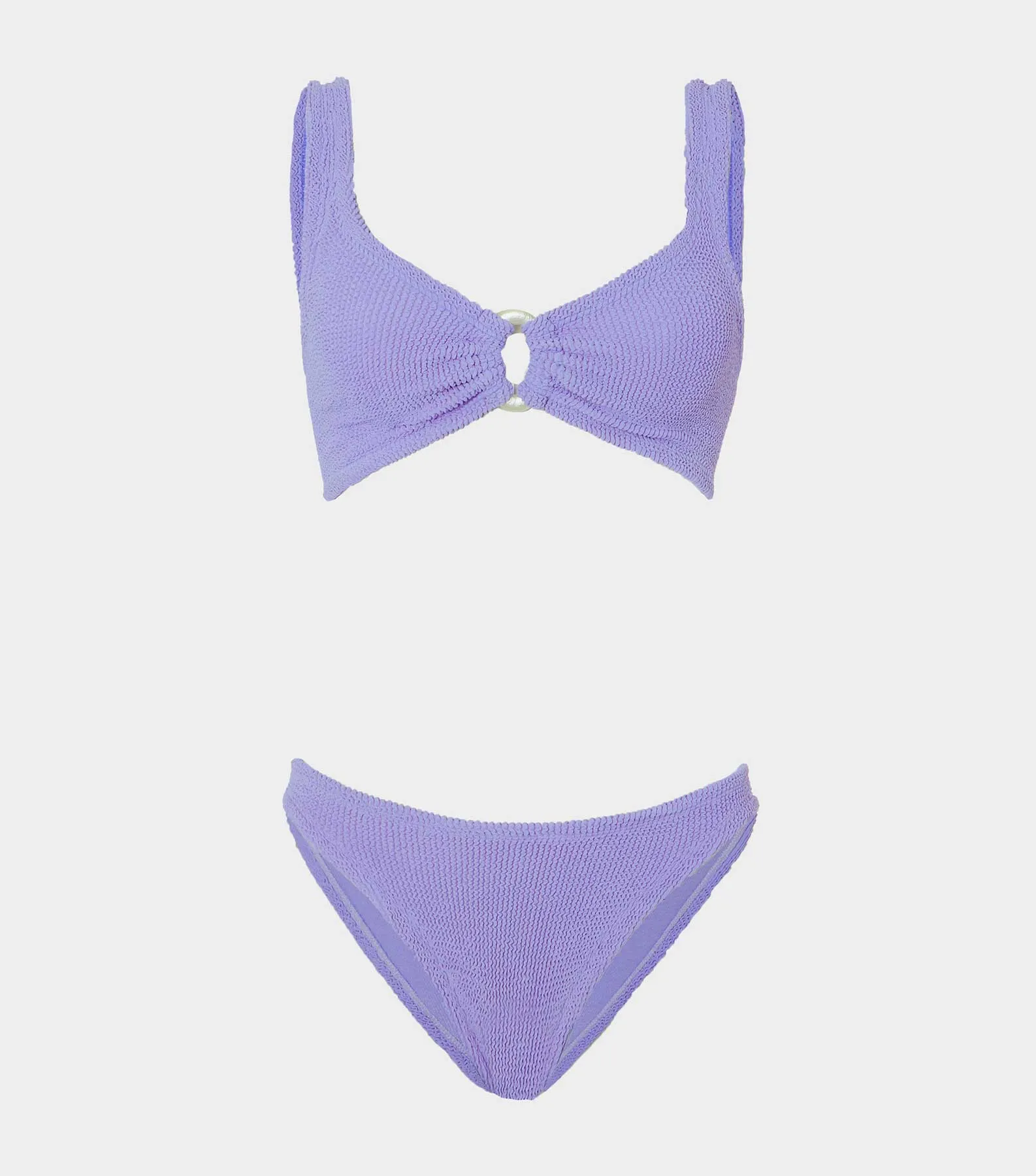 Julia Bikini With Pearly Hoop - Lilac sold by Hunza G