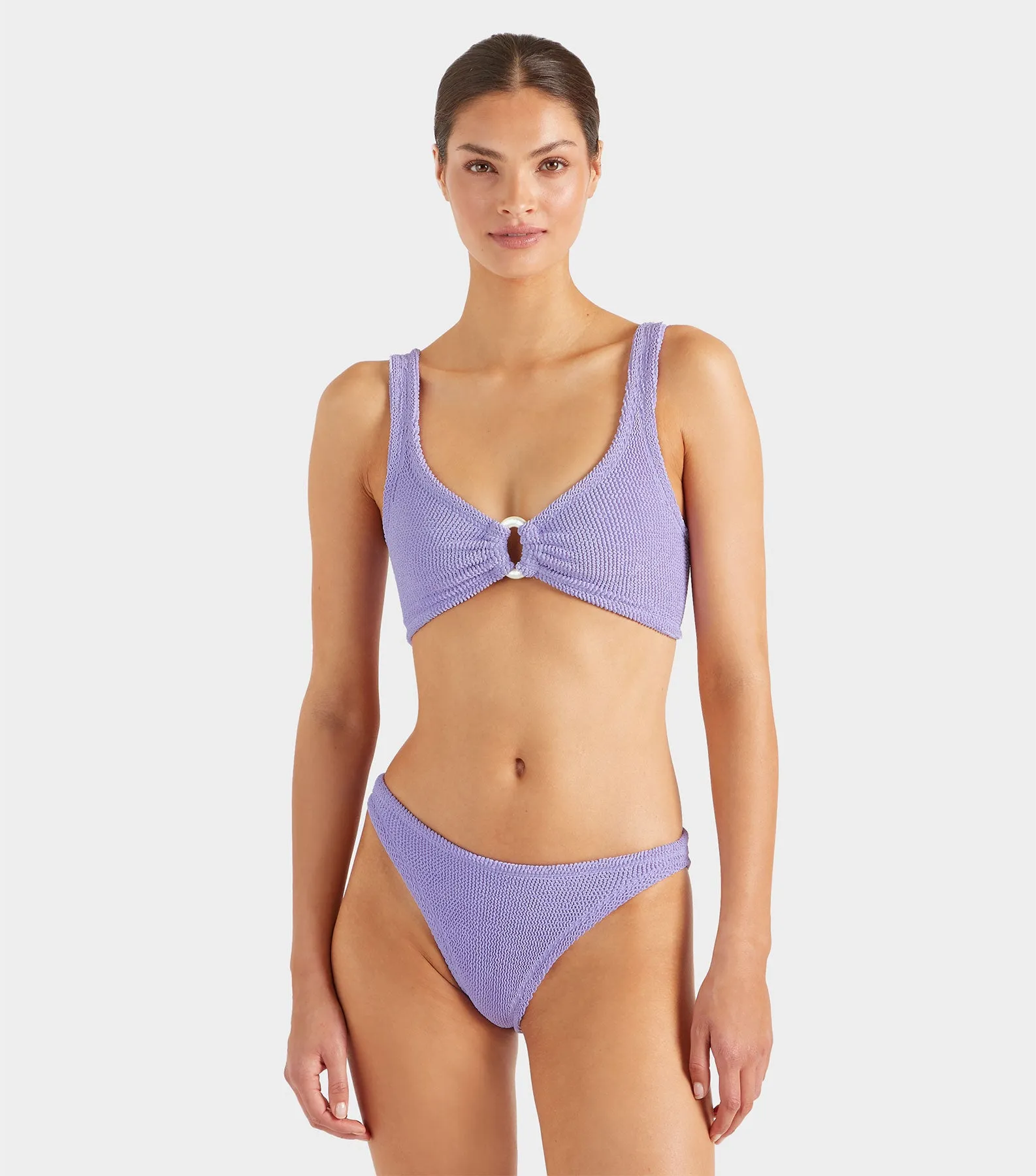 Julia Bikini With Pearly Hoop - Lilac sold by Hunza G product image thumbnail 3