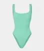 Square Neck Swim - Metallic Mint sold by Hunza G