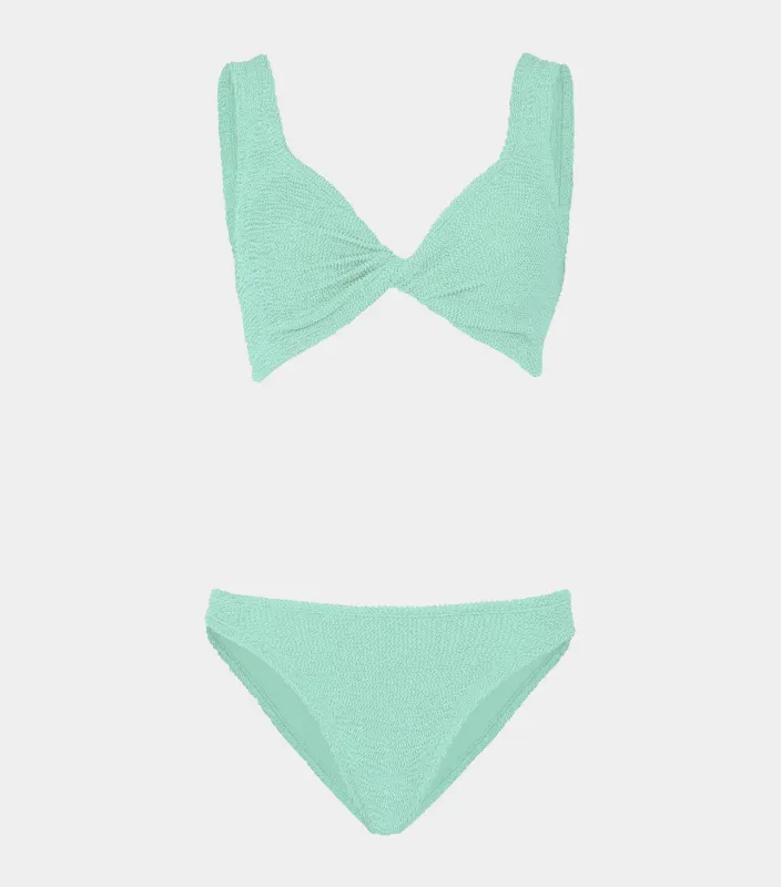 Juno Bikini - Metallic Mint sold by Hunza G